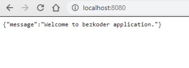 실행된 node.js app 페이지