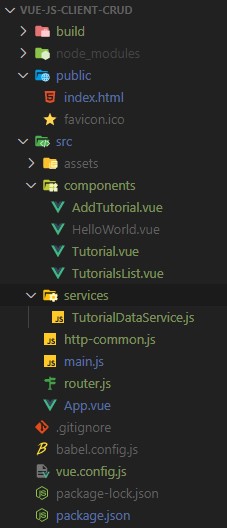 Vue Client 프로젝트 폴더 구조